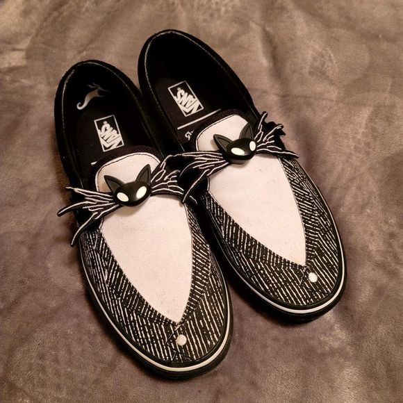 Vans Other - Nightmare before Christmas X Vans Collab Jack Skellington Slip Ons New Men's Siz